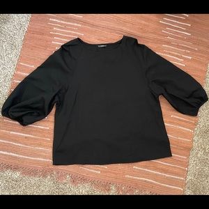 NEVER WORN! Black Long Sleeve Blouse